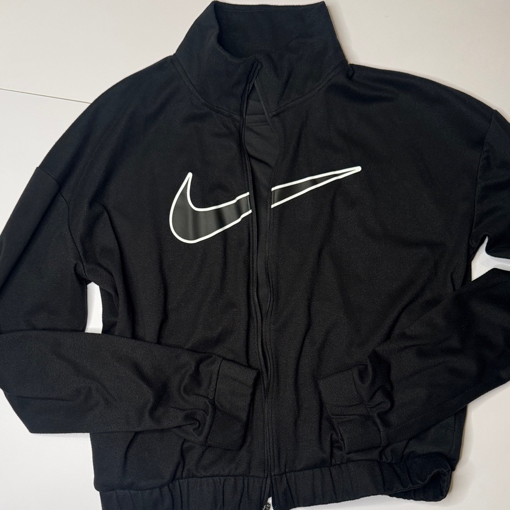 Nike Black Full-Zip with White Logo